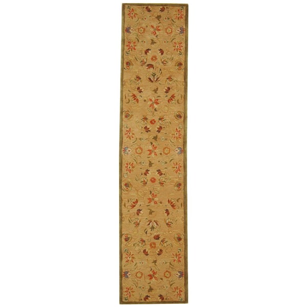 SAFAVIEH Anatolia Beige/Green 2 ft. x 8 ft. Runner Rug