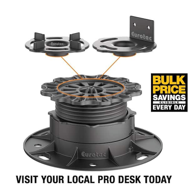 Deck Support Plastic Adjustable Pedestal PRO M - (10-Pieces / Box)