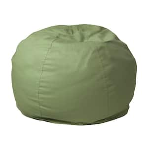 Small Solid Green Kids Bean Bag Chair