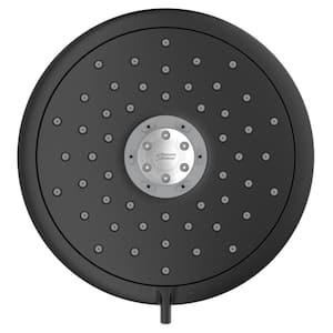 Spectra 4-Spray Patterns with 1.8 GPM 7 in. Wall Mount Fixed Shower Head in Matte Black