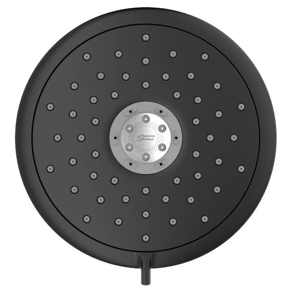 American Standard Spectra 4-Spray Patterns with 1.8 GPM 7 in. Wall Mount Fixed Shower Head in Matte Black