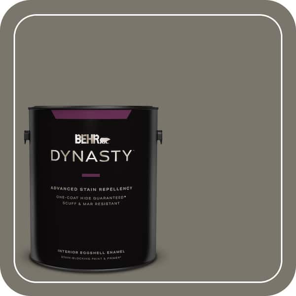 BEHR DYNASTY 1 gal. #PPU24-06 Slippery Shale Eggshell Enamel Interior Stain-Blocking Paint & Primer