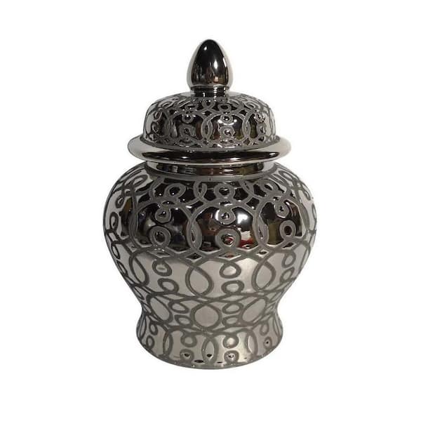 Benjara Ceramic Jar with Lid