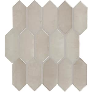 Miramo Sand 12 in. x 11 in. Glazed Ceramic Picket Mosaic Tile (8.76 sq. ft./case)