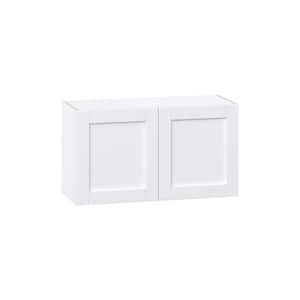 Mancos Bright White Shaker Assembled Wall Bridge Kitchen Cabinet (36 in. W X 20 in. H X 14 in. D)