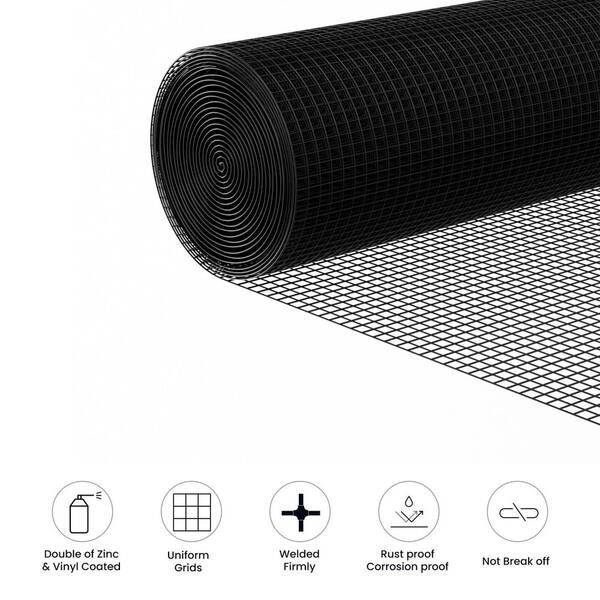 Tidoin 1/4 in. x 2 ft. x 50 ft. 21-Gauge Hardware Cloth Anti-Rust Wire