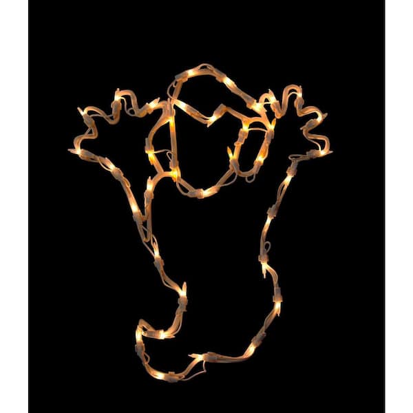 Northlight 15 in. Lighted Ghost Halloween Window Silhouette Decoration