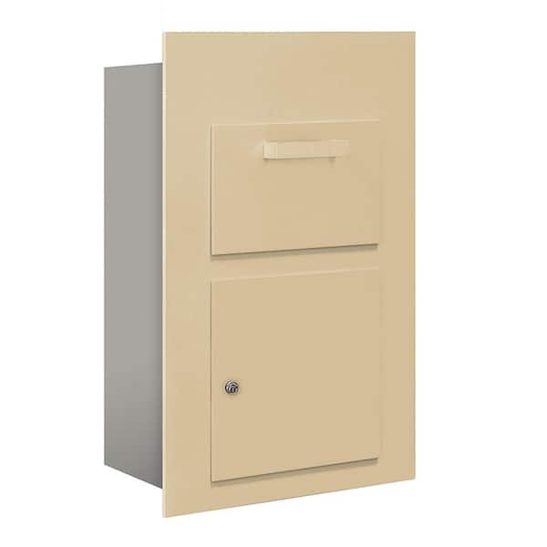Salsbury Industries 3600 Series Collection Unit Sandstone USPS Front Loading for 5 Door High 4B Plus Mailbox Units