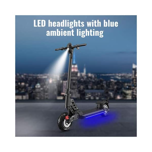 Zeus & Ruta 10 in. Electric Scooter in Black wq-326 - The Home Depot