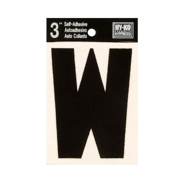 HY-KO 3 in. Vinyl Letter W