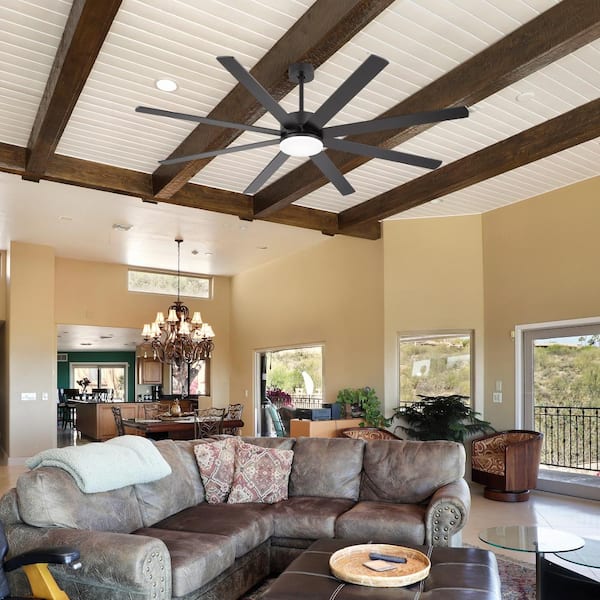 Flashwind 72 in. Integrated LED Ceiling Fan with Light Kit and
