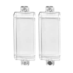 Clear Magnetic Rocker Light Switch Guards (2-Pack)