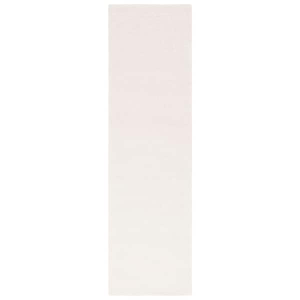 Fifth Avenue 2 ft. x 11 ft. Ivory Solid Runner Rug