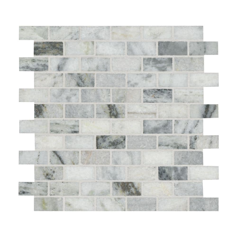 MasaMARICA MSI Carrara Classique Brick 12 in. x 12 in. x 0.31 in. Honed