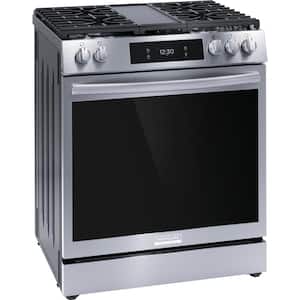 Gallery 30 in. 6 cu. ft. 5 Burner Slide-In Gas Range with Total Convection and Air Fry in Smudge Proof Stainless Steel