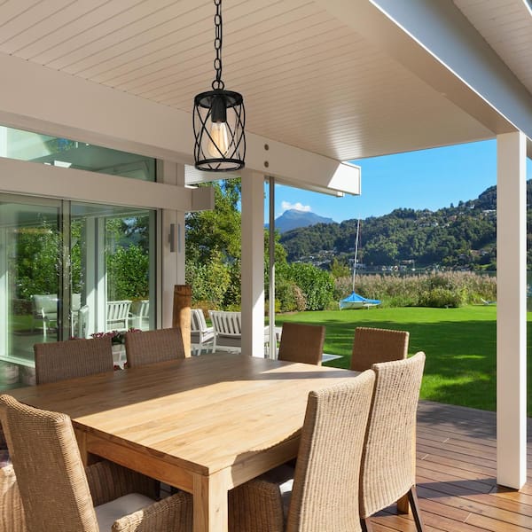 Uolfin Modern Lantern Outdoor Hanging Light TORA 1-Light