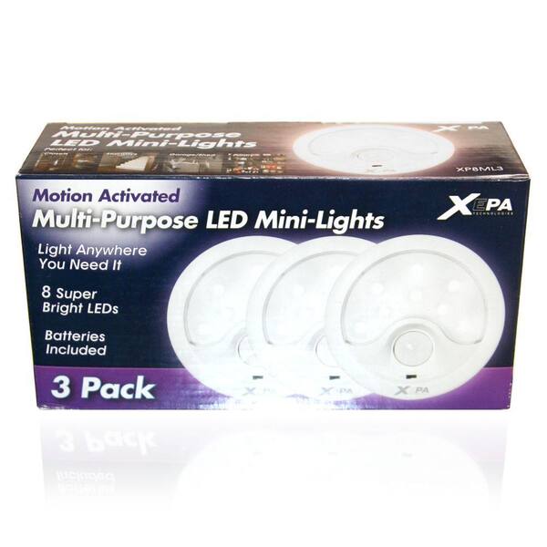 XEPA LED Lights with Motion Detection, 3-Pack-DISCONTINUED