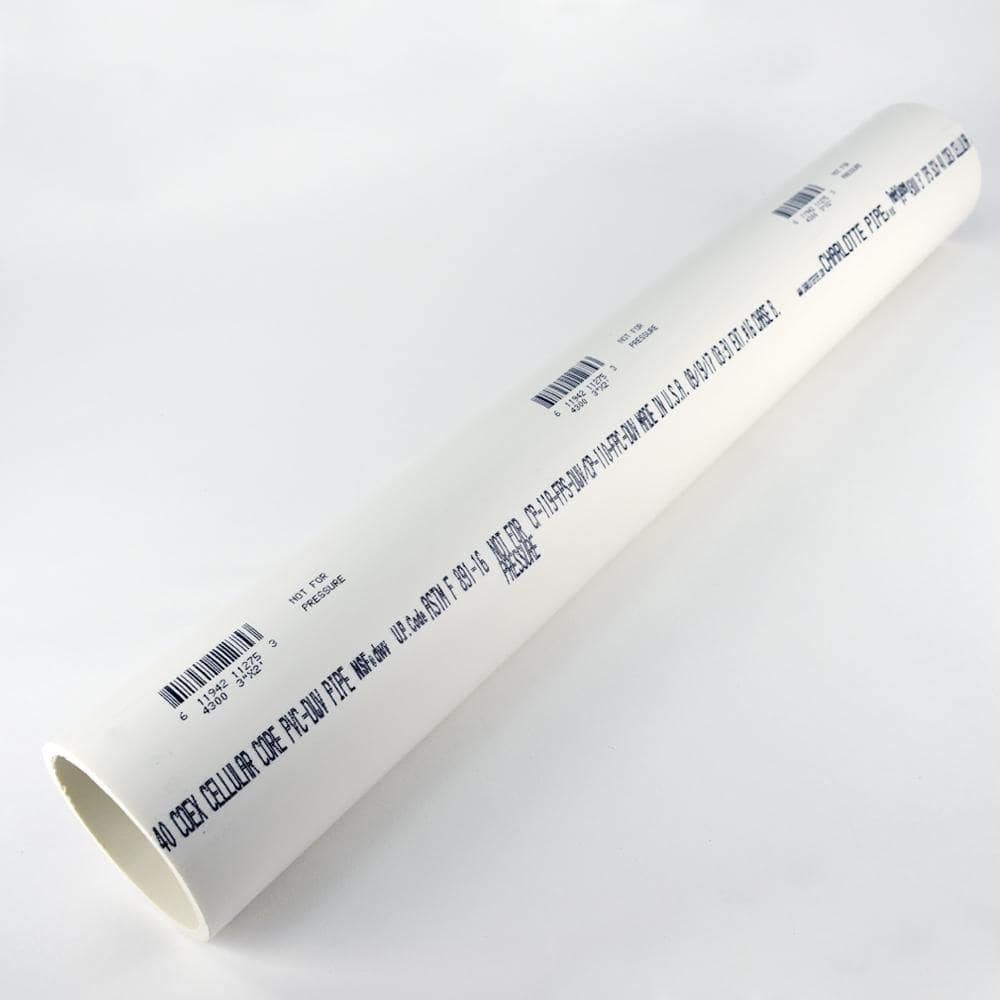 Charlotte Pipe 3 in. x 2 ft. DWV Schedule 40 Foam Core Pipe PVC
