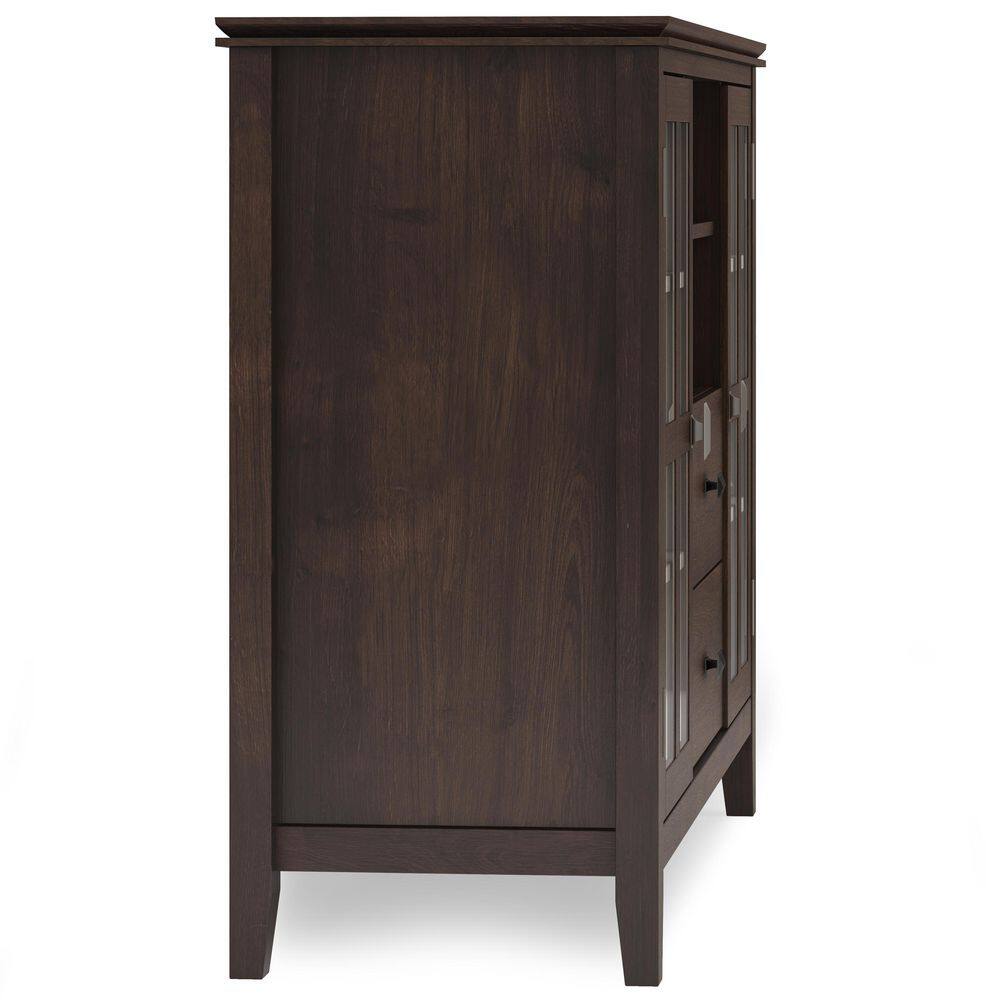 Artisan Contemporary 53" TV Media Stand in Dark Chestnut Brown