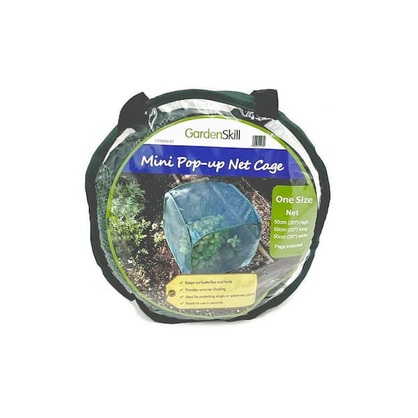 Bosmere 20 in. L x 20 in. W x 20 in. H English Garden Nylon Pop-Up Mini Insect and Pest Protection Plant Cage