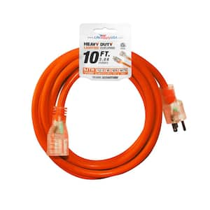 10/3 75ft Lighted Extension Cord 15 Amp,125 Volt,1875 W Outdoor