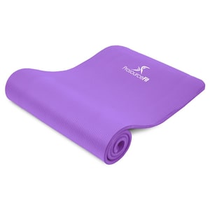 All Purpose Purple 71 in. L x 24 in. W x 0.5 in. T Thick Yoga and Pilates Exercise Mat Non Slip (11.83 sq. ft.)