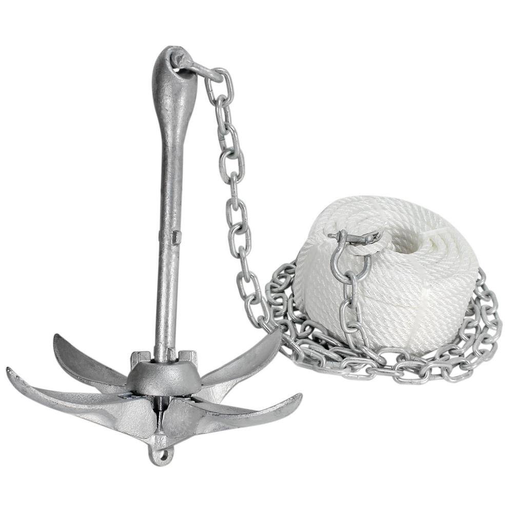 Extreme Max 18lb Coated River Anchor For Boats - 3006.6557 (Black)