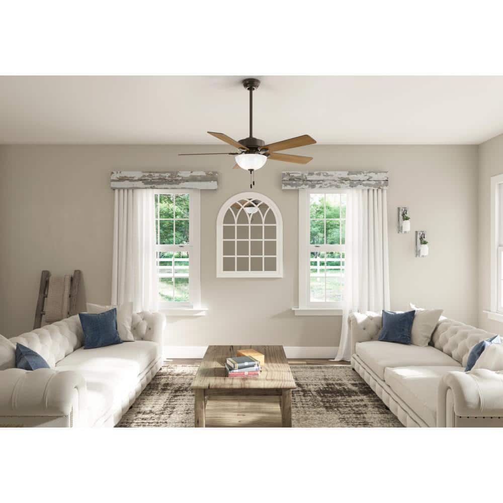 Swanson 52 in. LED Indoor New Bronze Ceiling Fan with Light price history on PriceWatchPro