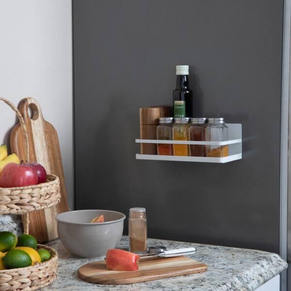 White wall cheap mounted spice rack