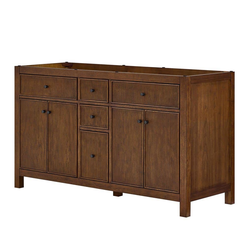 Pendry 59 in. Bath Vanity Cabinet without Top in Dark Walnut price history on PriceWatchPro