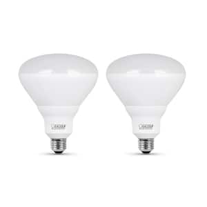 65-Watt Equivalent BR40 Dimmable CEC Title 20 Energy Star 90+ CRI E26 Flood LED Light Bulb, Soft White 2700K (2-Pack)