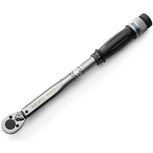 NEIKO 14 in. Adjustable Click Torque Wrench, 3/8 in. Drive SAE, 15