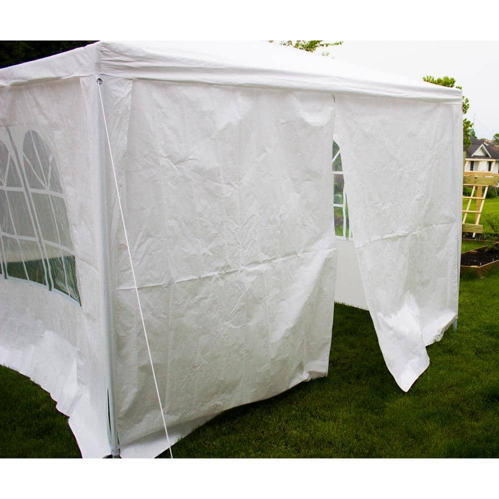 White Heavy Duty Outdoor Party Tent with Removable Sidewalls
