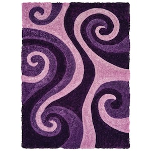Finesse Chimes Violet 5 ft. 3 in. x 7 ft. 2 in. Area Rug