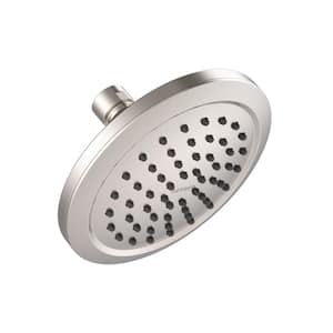 Northerly 1-Spray Patterns with 1.75 GPM 6 in Wall Mount Rain Fixed Shower Head in Brushed Nickel