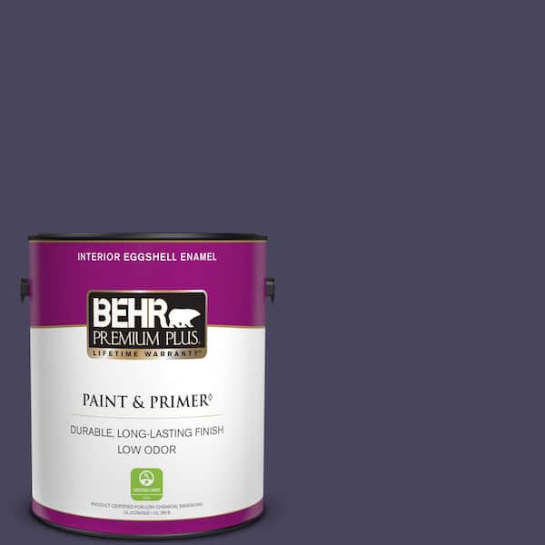 BEHR PREMIUM PLUS 1 gal. #S-H-640 Purple Blanket Eggshell Enamel Low Odor Interior Paint & Primer