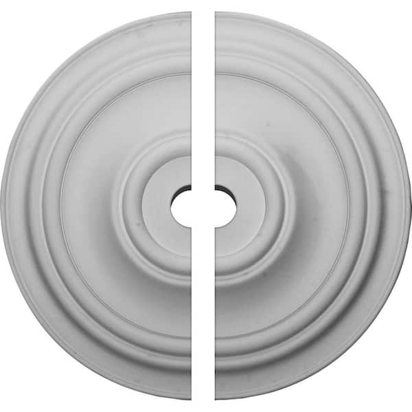 Ekena Millwork 31-1/2 in. x 3-1/2 in. x 2-1/2 in. Traditional Urethane Ceiling Medallion, 2-Piece (Fits Canopies up to 8-1/4 in.)