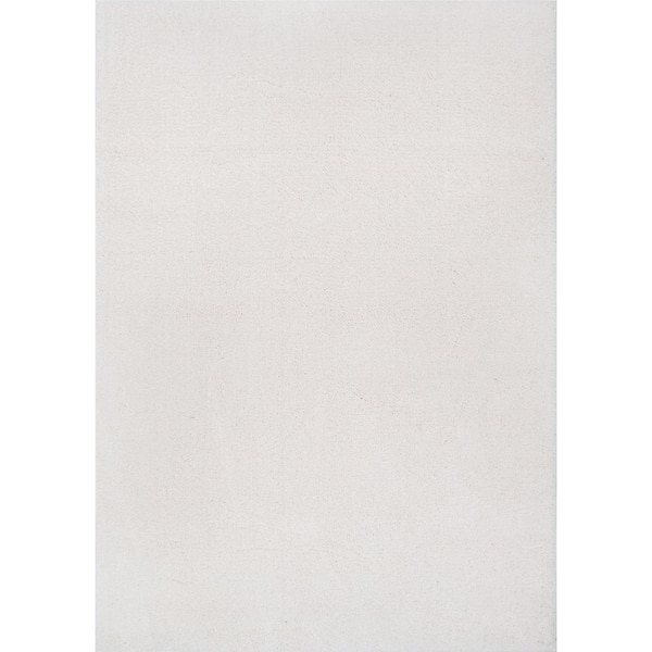 Cotton Tail Solid 7 ft. 10 in. x 10 ft. Blue Area Rug