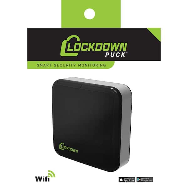 Black/Silver Lockdown Puck Monitoring Device 1099416 Security Product 