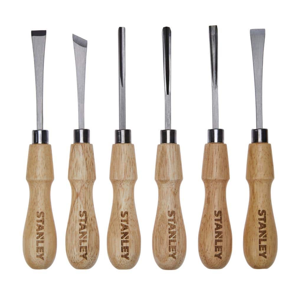 Stanley Wood Carving Set 6 Piece Stht16863 The Home Depot