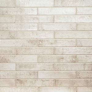 Stella Biscotti 2 in. x 10 in. Beige Glossy Ceramic Subway Wall Tile (5.16 sq. ft./Case)