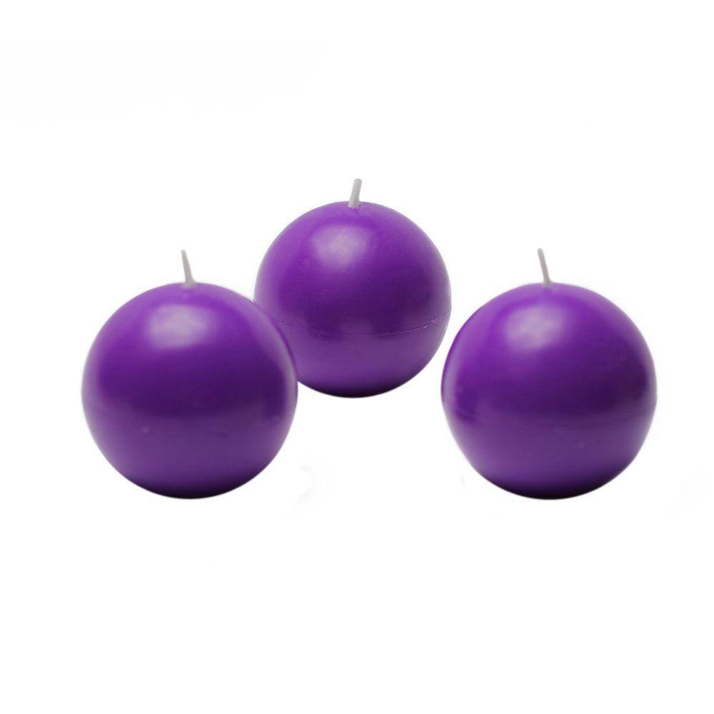 UPC 685024158694 product image for Zest Candle 2 in. Purple Ball Candles (12-Box) | upcitemdb.com