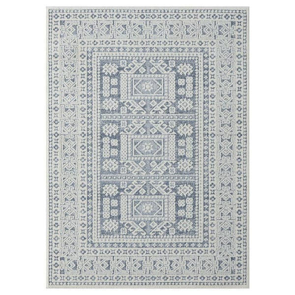 United Weavers Santa Barbara Laguna Blue 5 ft. 3 in. x 7 ft. 2 in. Area Rug