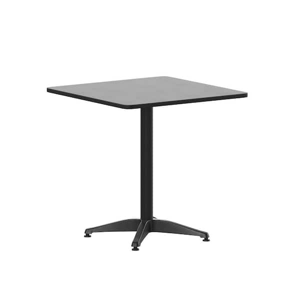 Carnegy Avenue Black Square Aluminum Outdoor Dining Table