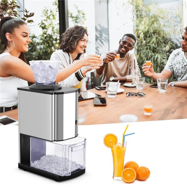 Costway Electric Stainless Steel Ice Crusher Shaver Maker Machine Professional Tabletop