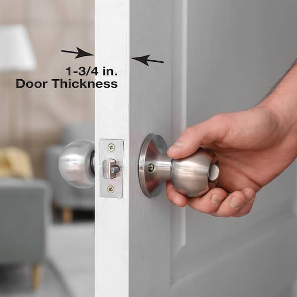 Prime-Line 1-3/4 in. x 9 in. Thick Stainless Steel Lock and Door  Reinforcer, 2-1/8 in. Single Bore, 2-3/8 in. Backset U 9586 - The Home Depot