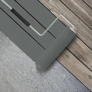 1 gal. #PPU25-18 Shutter Gray Textured Low-Lustre Enamel Interior/Exterior Porch and Patio Anti-Slip Floor Paint
