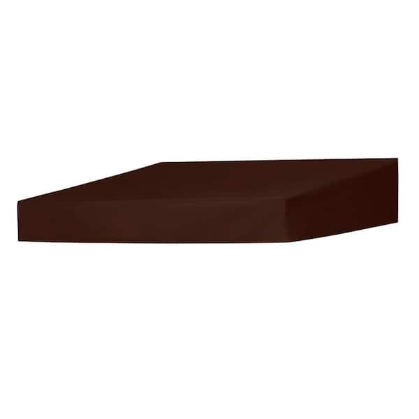 Door Canopy in a Box 6 ft. Classic Non-Retractable Door Canopy (50 in. Projection) in Cocoa