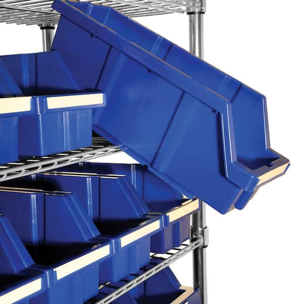 Seville Classics 8-Tier Commercial NSF Certified 24-Bin Rack