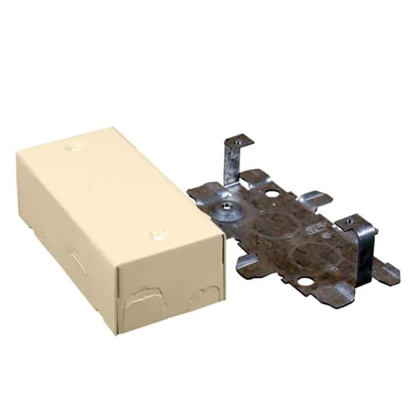 Wiremold 500 and 700 Series Metal Surface Raceway Utility Box, Ivory